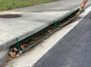 NoFlood Smart Curb being serviced